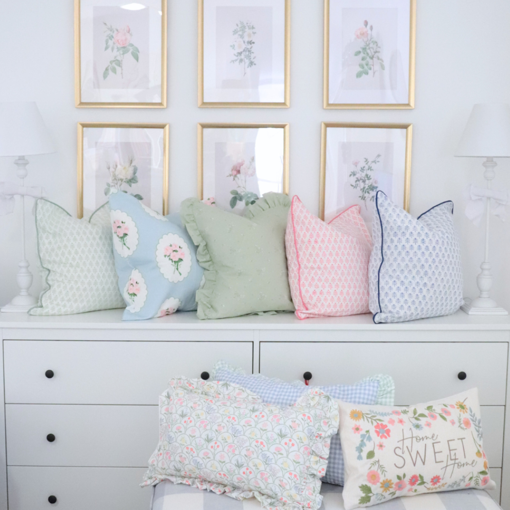 Pastel Green Pillow Cover