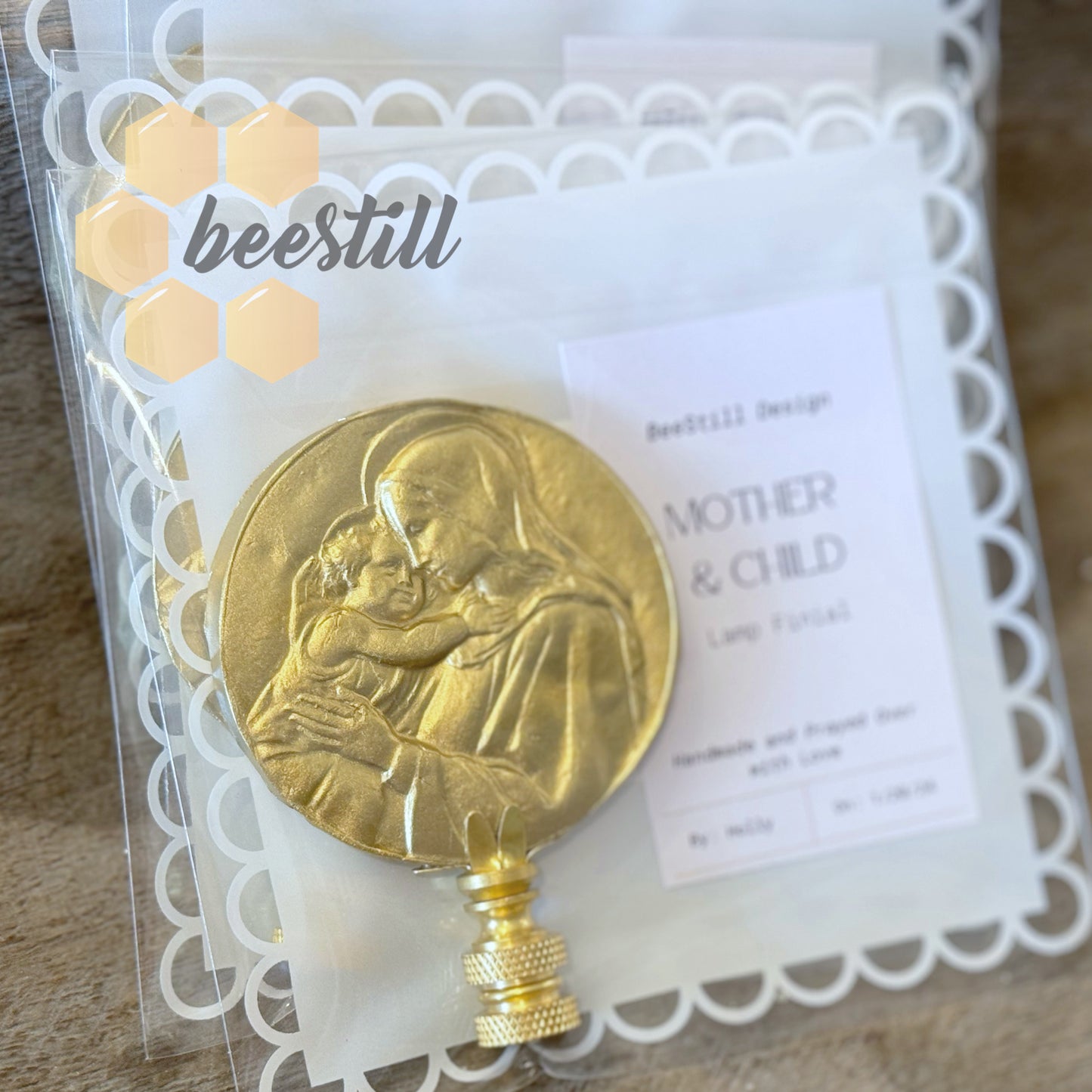 Mother and Child Lamp Finial