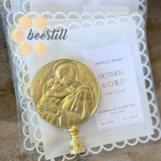 Mother and Child Lamp Finial