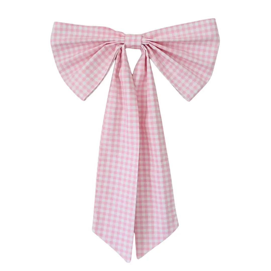 House Bow Pink Gingham