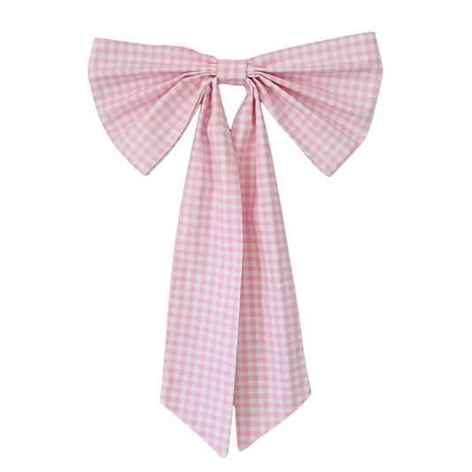 House Bow Pink Gingham
