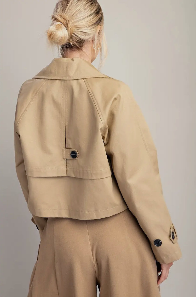 Eliza Cropped Trench Coat