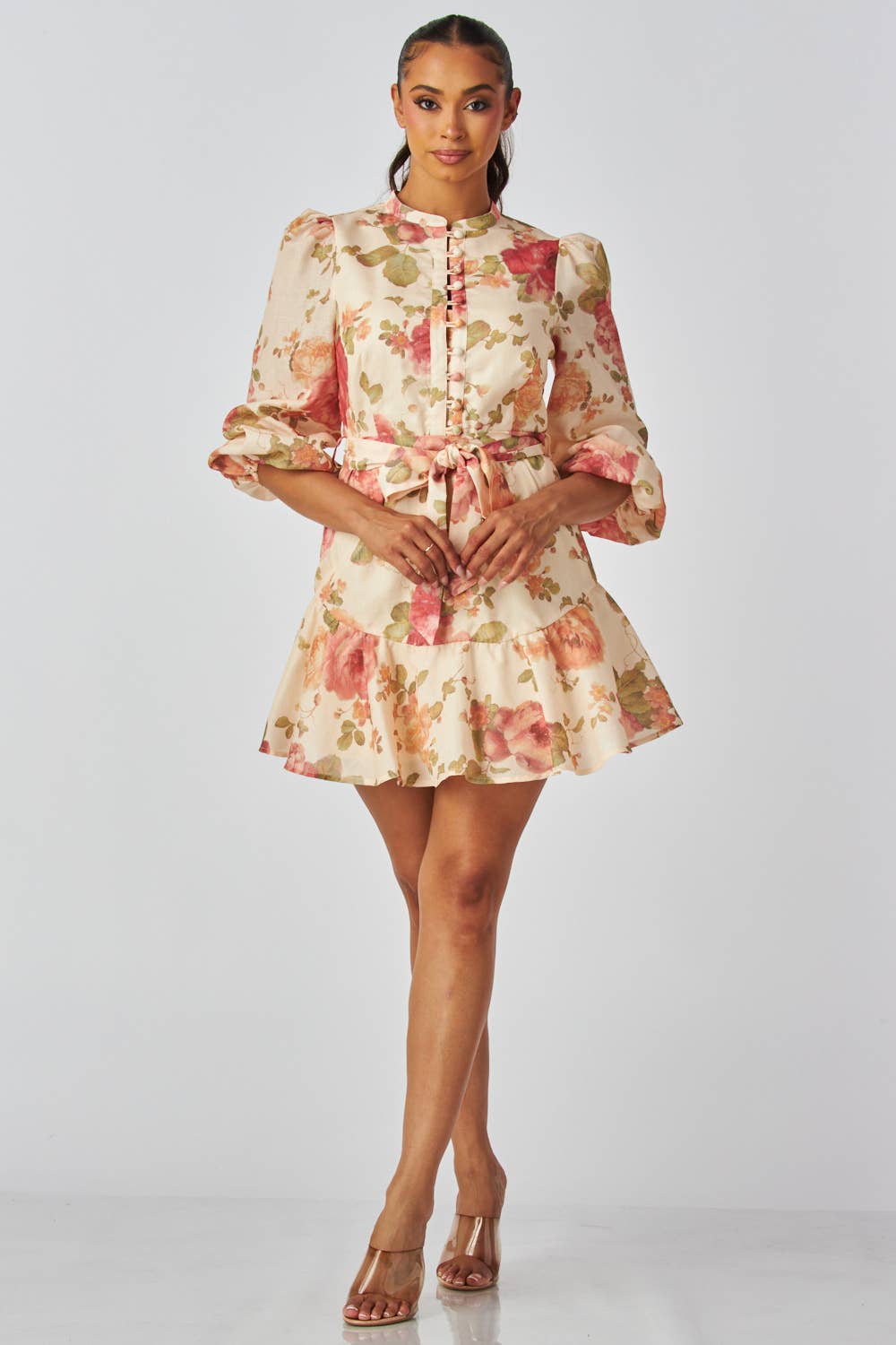 Floral Fall Mini Dress