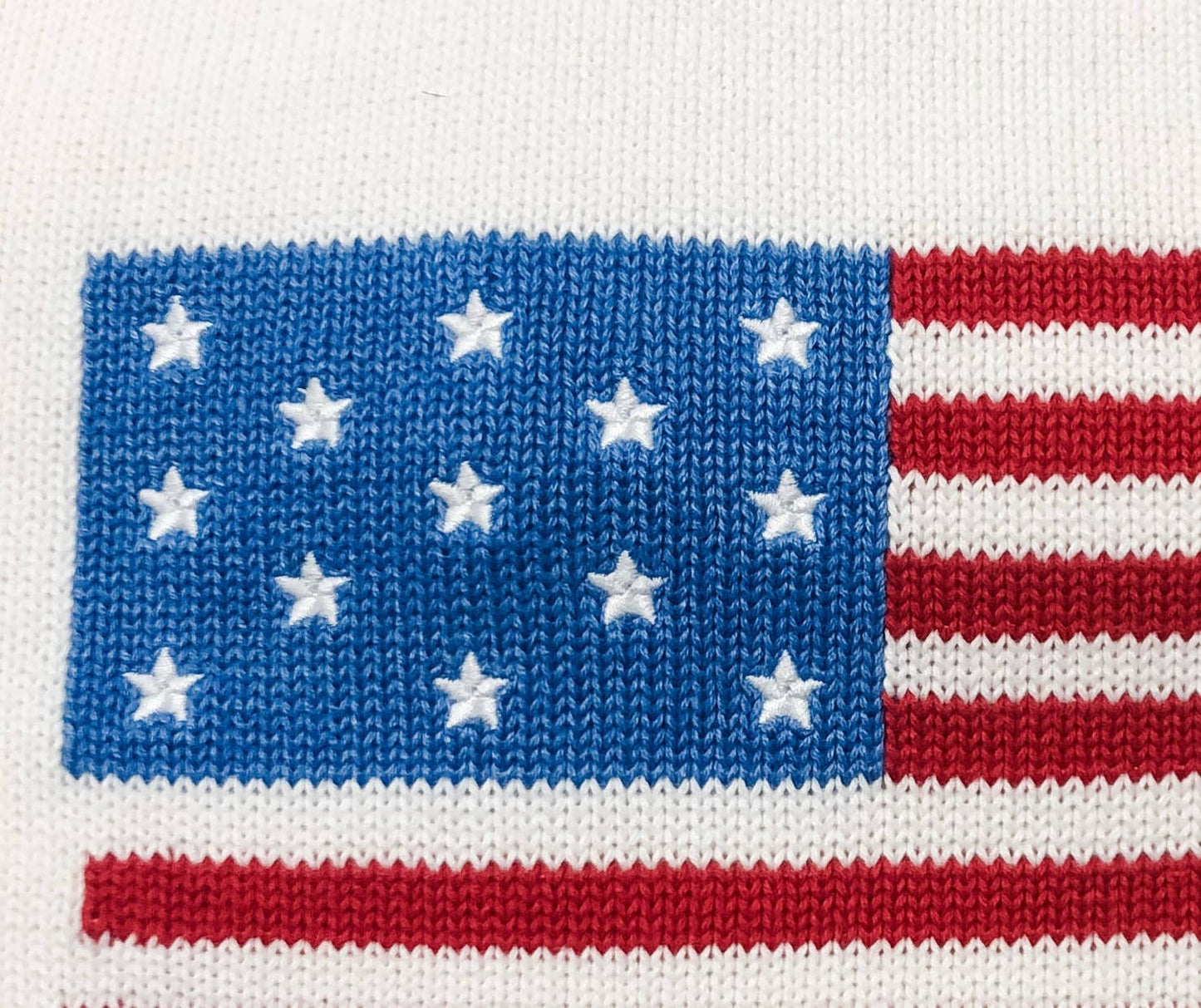 Ivory American Flag Sweater