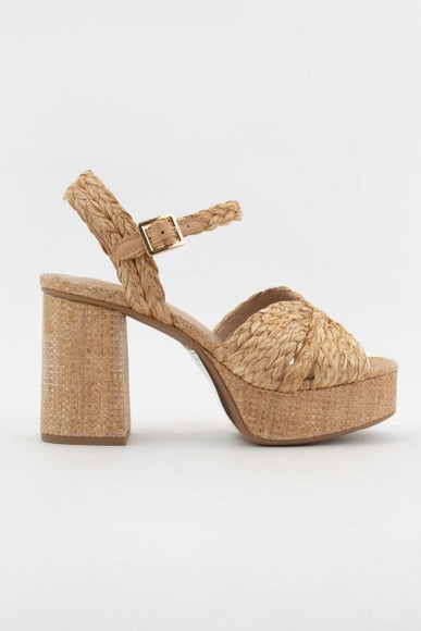 Raffia Platform Heel